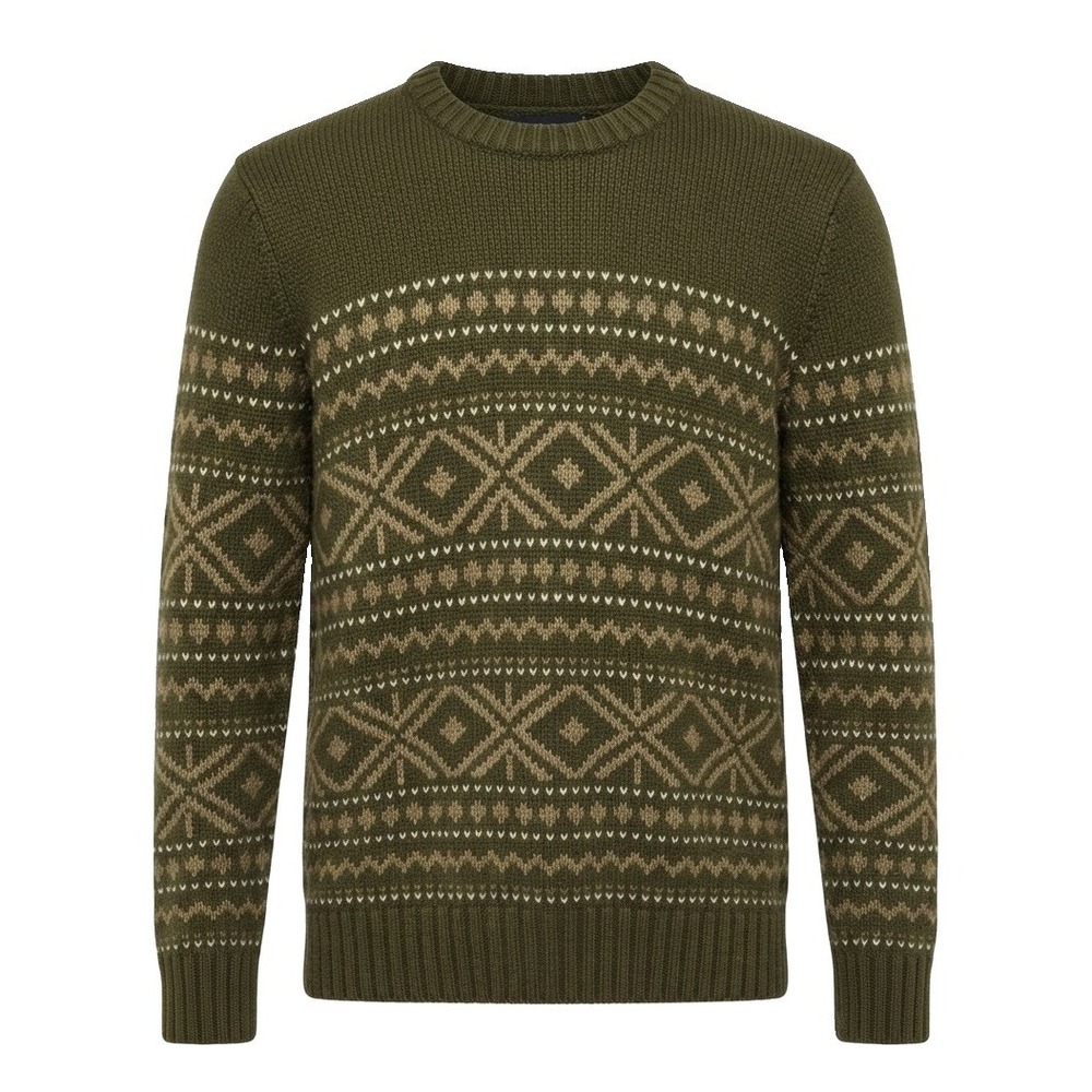 Banana Republic Vintage Men’s Size S Fair Isle Cottagecore Hunter Green Sweater